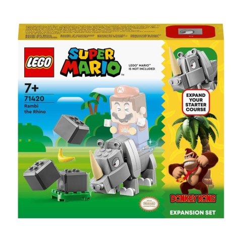 Lego SUPER MARIO 71420 Nosorożec Rambi - Zestaw Rozszerzający