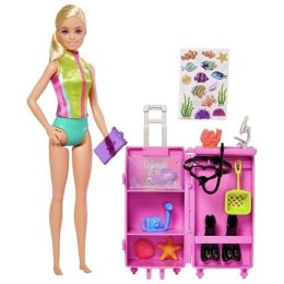 Barbie Kariera Biolożka morska zestaw + lalka Mattel