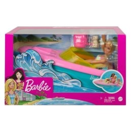 Barbie lalka + motorówka Mattel