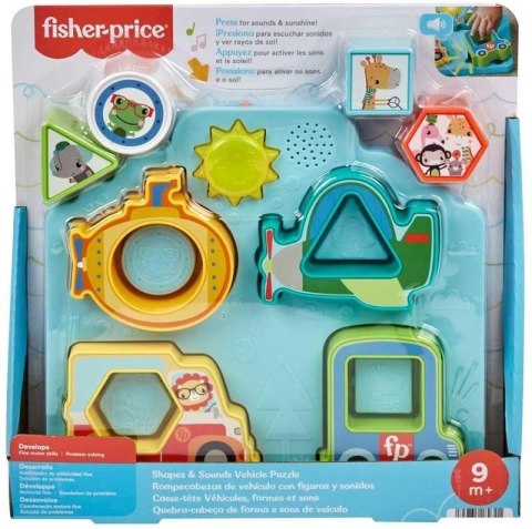 Fisher Price Układanka Pojazdy i kształty HRP31 Mattel