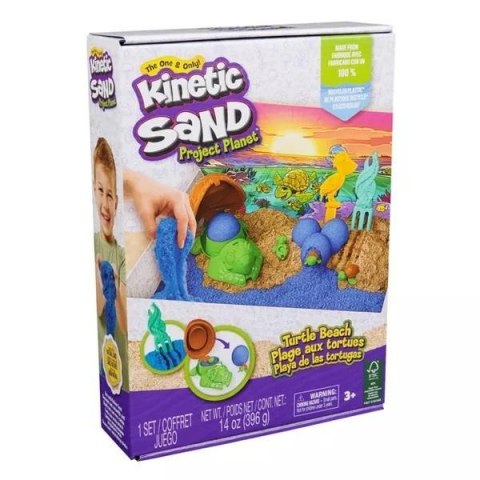 Kinetic Sand - Piasek kinetyczny Plaża żółwi SPIN MASTER