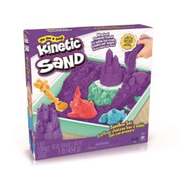 Kinetic Sand - Piasek z foremkami fioletowy SPIN MASTER