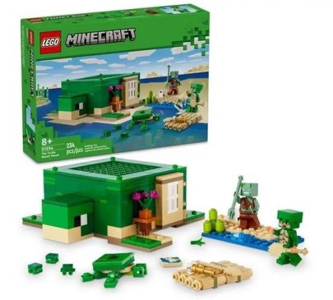 LEGO(R) MINECRAFT 21254 (6szt) Domek na plaży żółwi LEGO(R)