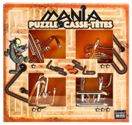 Łamigłówki metalowe 4szt Puzzle mania pomarańcz G3 G3