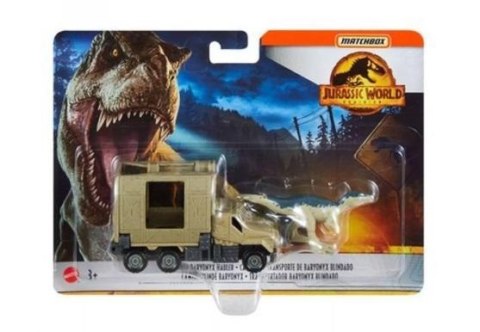 Matchbox Jurassic World Transporter z Baryonyxem Mattel