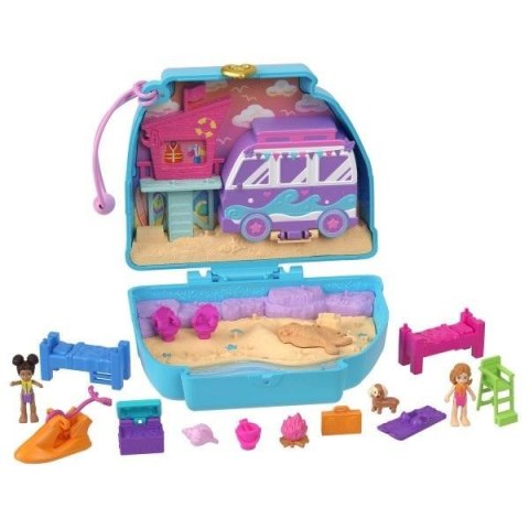 Polly Pocket zestaw Plażowy szczeniaczek HRD36 Mattel