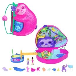 Polly Pocket. Kompaktowa torebka Rodzina leniwców Mattel