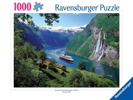 Puzzle 1000 Fiord w Norwegii Ravensburger