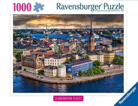 Puzzle 1000 Skandynawskie miasto widok Ravensburger