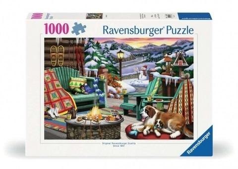 Puzzle 1000 Zimowy odpoczynek Ravensburger