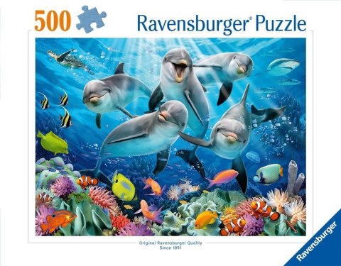 Puzzle 2D 500 Delfiny Ravensburger