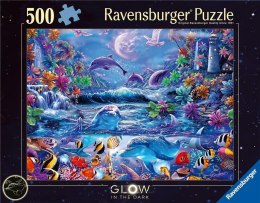 Puzzle 2D 500 Świecące - Magiczny świat Ravensburger