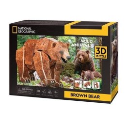 Puzzle 3d National Geographic Niedźwiedź Brunatny Cubic Fun