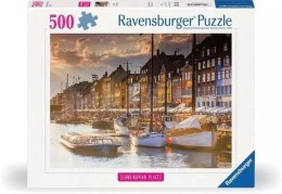 Puzzle 500 Zachód Słońca w Kopenhadze Ravensburger